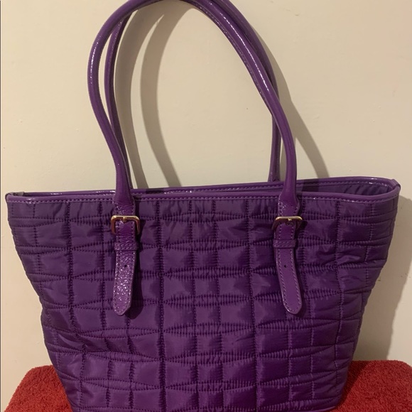 Sale Quilted Kate Spade shoulder handbag. Colorful circles NWOT - Picture 2 of 7